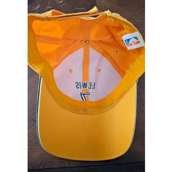 Vintage Seattle Supersonics Rashard Lewis Hat Cap NBA Adjustable OS Yellow Logo - Picture 2 of 4